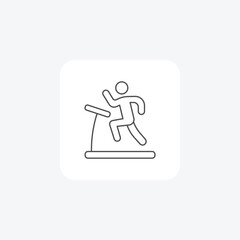 Exercise ,Exercise Routine,Workout, Fitness,thin line icon, grey outline icon, pixel perfect icon