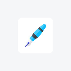 Pen,Writing, Stationery, flat color icon, pixel perfect icon