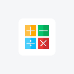 Decoding Mathematical Symbols,Math symbols, Mathematical notation, flat color icon, pixel perfect icon
