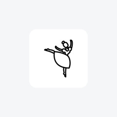 Dancing, Dance moves,Line Icon, Outline icon, vector icon, pixel perfect icon