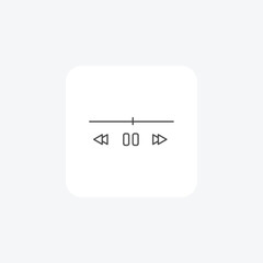 Music player, Audio device, Portable music player, thin line icon, grey outline icon, pixel perfect icon