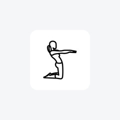 Stretching,StretchSessions, FlexibilityTraining, LimberingRoutine,Line Icon, Outline icon, vector icon, pixel perfect icon