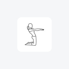 Stretching,StretchSessions, FlexibilityTraining, LimberingRoutine, thin line icon, grey outline icon, pixel perfect icon