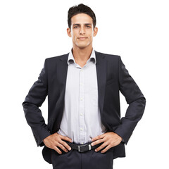 Portrait, confidence and business man, salesman or agent for sales experience, job vocation or...