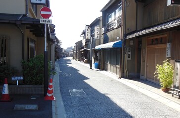 Kamishichiken, where Maiko serves customers, Kyoto, Japan
