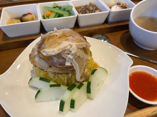 シンガポール風チキンライス大豆肉