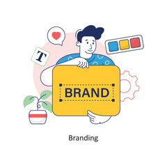 Branding vector Filled outline Design illustration. Symbol on White background EPS 10 File