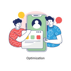 Optimization vector Filled outline Design illustration. Symbol on White background EPS 10 File