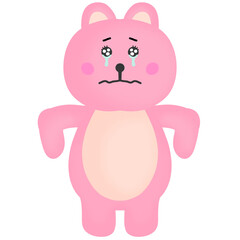 Obraz na płótnie Canvas pink bear