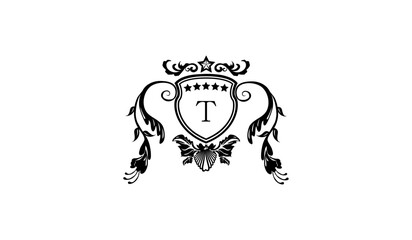 tribal wolf tribal tattoo logo T