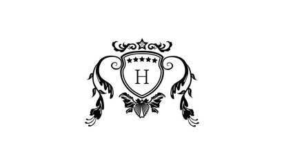 tribal wolf tribal tattoo logo H