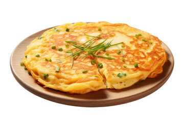 Cheesy Chive Breakfast Delight on a transparent background