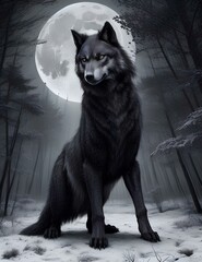 wolf in the night