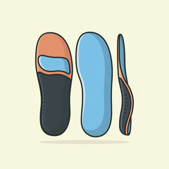 Comfortable Orthotics Shoe Insole Pair, Arch Supports