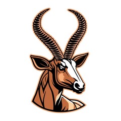 Generative AI, antelope animal mascot character