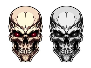 Generative skull mascot ai generated character