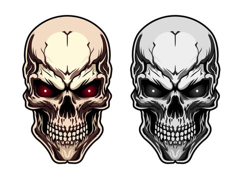 Generative skull mascot ai generated character