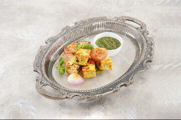 Tandoori Paneer Tikka or Paneer Soola With Chutney