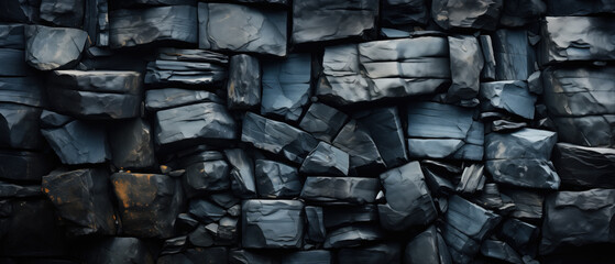 Basalt background. Basalt remains unyielding. Its unshakeable nature and volcanic origin make it a formidable force in the geological landscape. - obrazy, fototapety, plakaty