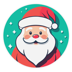 Santa Claus, cartoon vector illustration