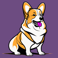 Cartoon illustration of a dog