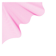 Wavy Line Topography Corner