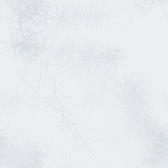 seamless hand-drawn snow covered branches