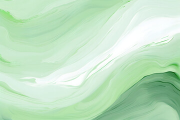 Vector banner template or poster design. Pastel green color background with abstract gouache paint texture isolated on white background. generative ai.