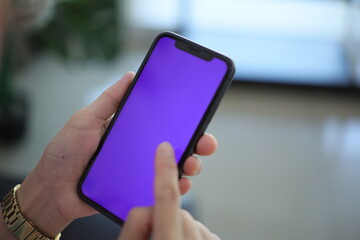 person holding smartphone