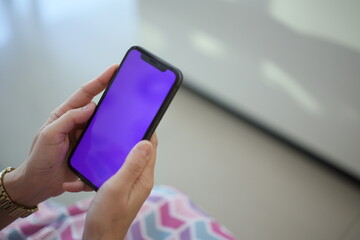 person using mobile phone