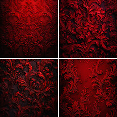 pattern wallpaper floral baroque damask antique vintage decorative background fabric 