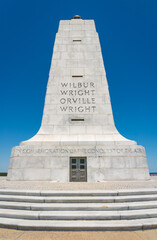 Monument at Wright Brothers National Memorial in North Carolina