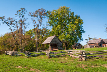 The Zebulon B. Vance Birthplace Historic site located in Weaverville, Buncombe County, North Carolina