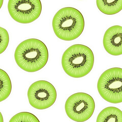 seamless pattern of kiwi fruit