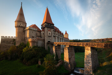 Fototapeta na wymiar Hunyad Castle / Corvin Castle in Hunedoara, Romania