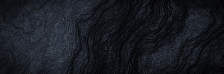 Abstract black cooled lava. Black volcanic rock background.