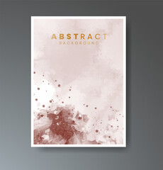 Set of creative hand painted abstract watercolor background. Design for your cover, date, postcard, banner, logo.