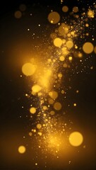 yellow glow particle abstract bokeh background