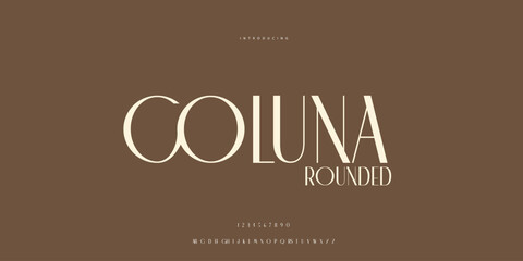 Hand drawn elegant alphabet letters font and number. Classic Lettering Minimal Fashion Designs. Typography modern Sen serif fonts regular decorative vintage concept. vector illustration © SyedMuhammad