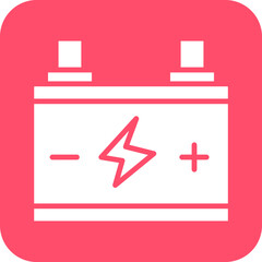 Fototapeta premium Auto Battery Icon Style