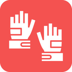 Cycling Gloves Icon Style
