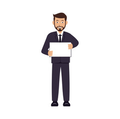 Businessman Cartoon Character Design Illustration vector eps format , suitable for your design needs, logo, illustration, animation, etc.