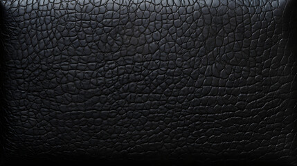 Texture of black leather diary. generative ai.