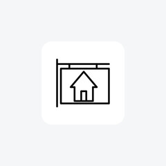 Open house, PropertyShowcase, HouseViewing, HomeTour,Line Icon, Outline icon, vector icon, pixel perfect icon