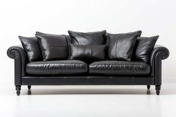 Comfy sofa isolated in white background