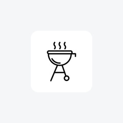 BBQ ,Grilling, Outdoor Cooking,Line Icon, Outline icon, vector icon, pixel perfect icon