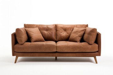 Comfy sofa isolated in white background
