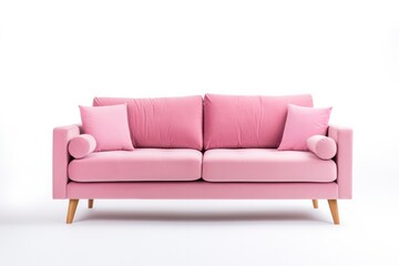 Fototapeta premium Comfy sofa isolated in white background