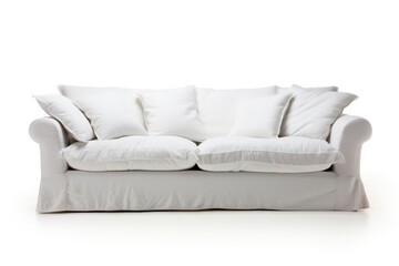 Obraz premium Comfy sofa isolated in white background