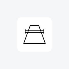 Tennis court, sport, racket, ball, game, match, players, serve Line Icon, Outline icon pixel perfect icon